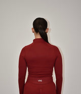 Pulse Bordeaux Red Zip Jacket
