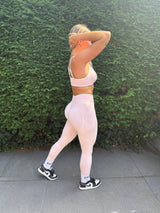 Pastel Pink Motion Leggings