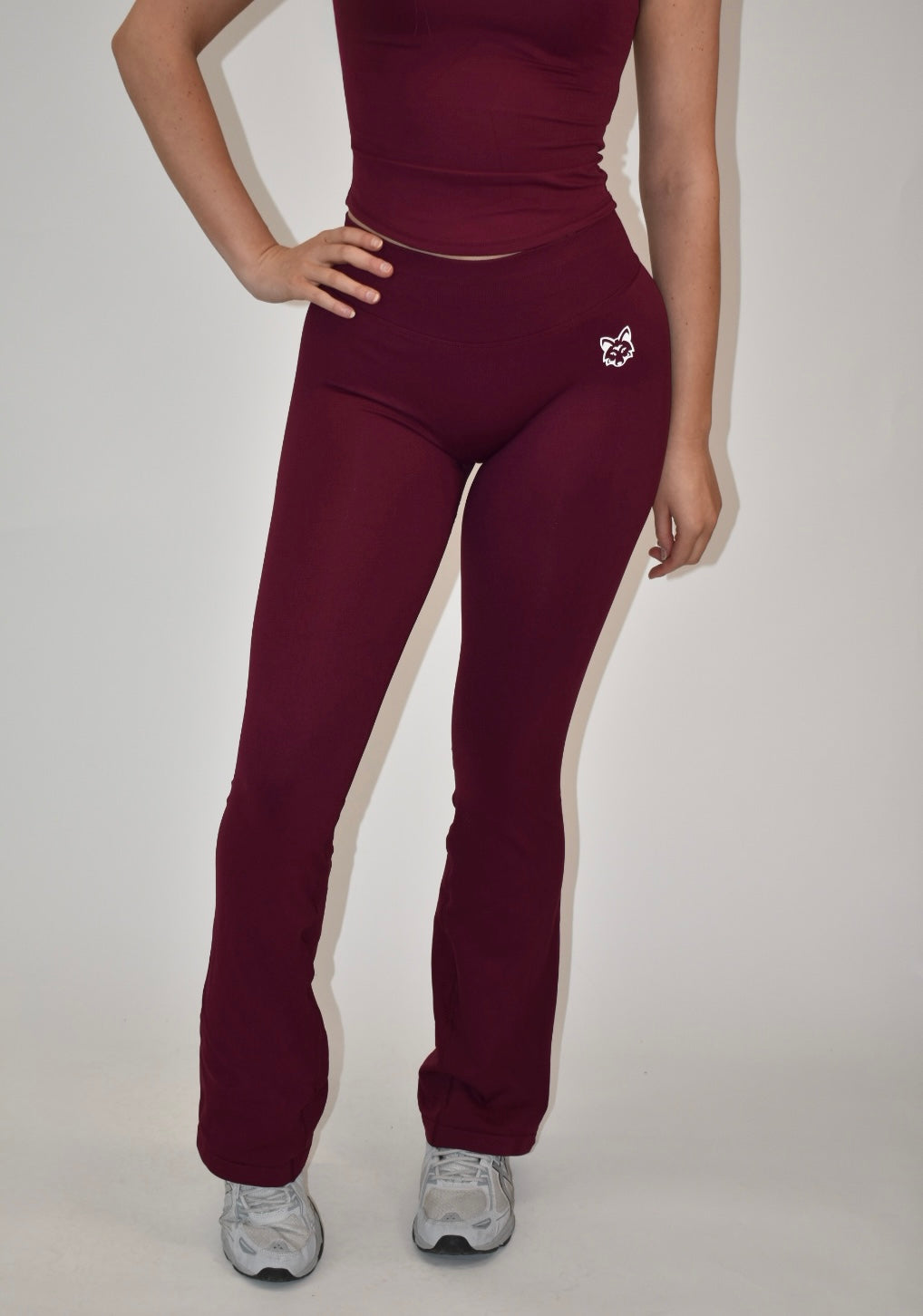 Pulse Mulberry Flare Leggings