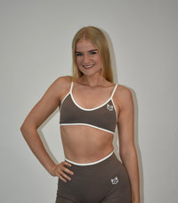 Motion Taupe Sports Bra
