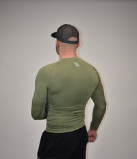 Apex Green Long Sleeved Compression Shirt