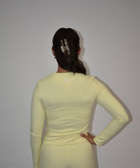 Reform Butter Yellow Long Sleeve top