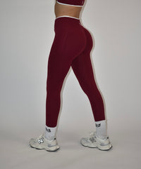 Motion Wine Red Leggings