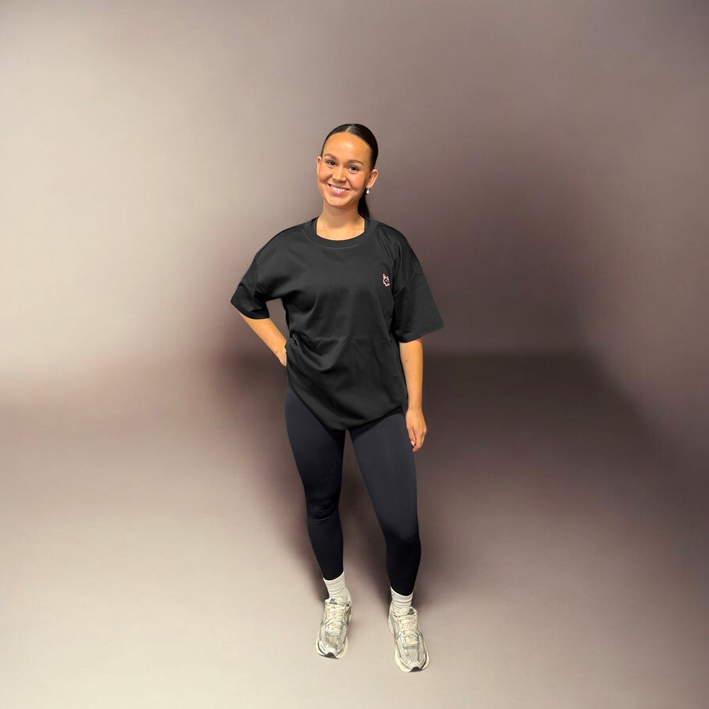 Black Bubble Oversized T-shirt