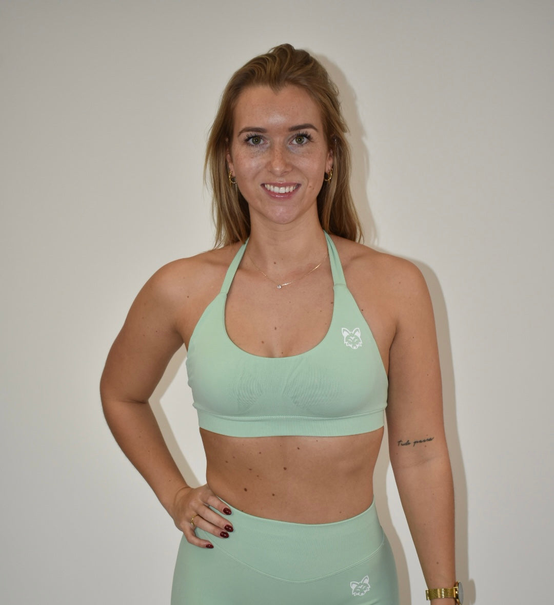 Pulse Pale Green Sports Bra