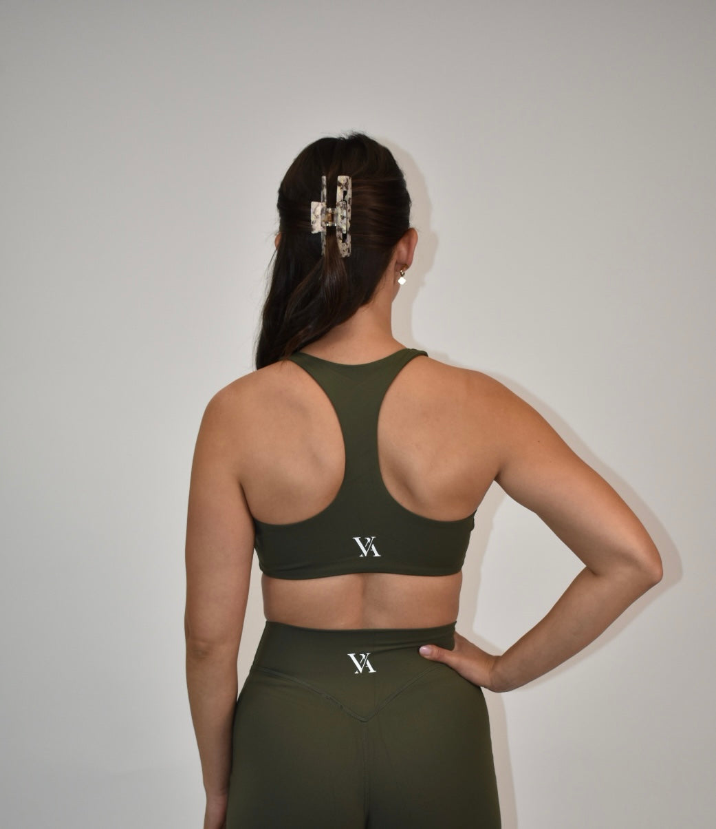 Reform Khaki Sports Bra