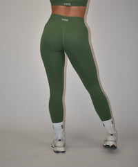 Pulse Crocodile Green Leggings