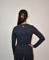 Reform Navy Long Sleeve top