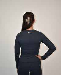 Reform Navy Long Sleeve top