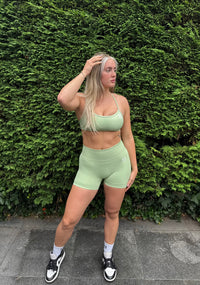 Active Pastel Green Shorts