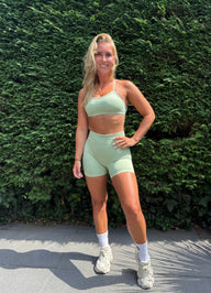 Active Pastel Green Shorts