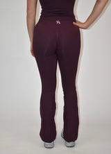 Pulse Chestnut Brown Flare Leggings