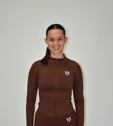 Pulse Mocha Zip Jacket