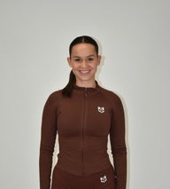Pulse Mocha Zip Jacket
