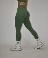 Pulse Crocodile Green Leggings