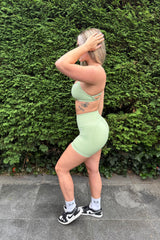 Active Pastel Green Shorts