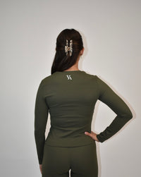 Reform Khaki Long Sleeve top