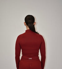 Pulse Bordeaux Red 1/4 Zip