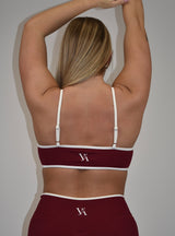 Motion Wine Red Sports Bra