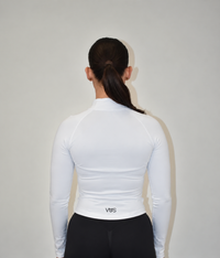 Pulse White Zip Jacket