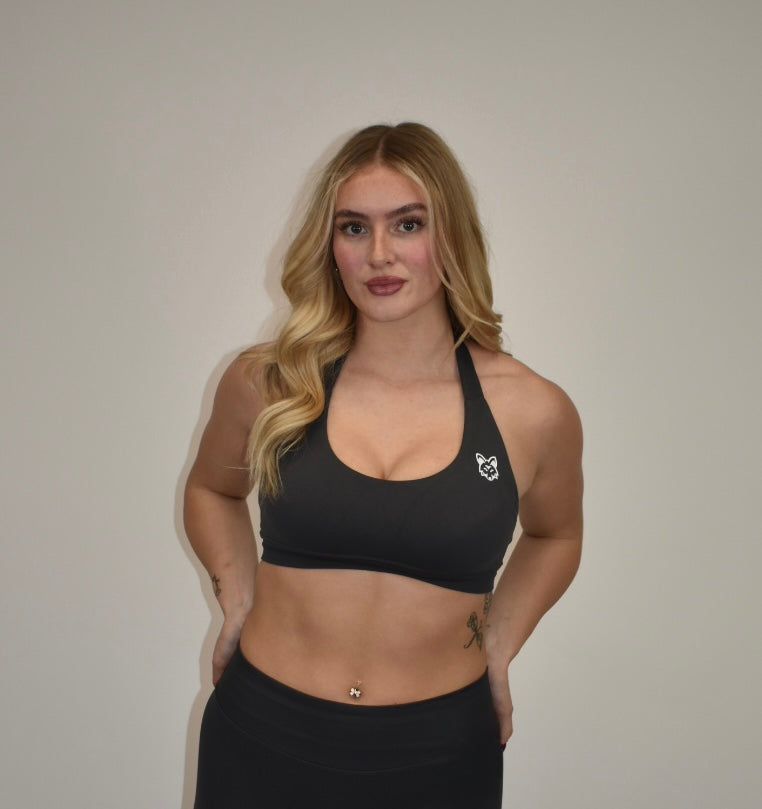 Pulse Carbon Grey Sports Bra