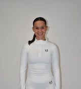 Pulse White 1/4 Zip