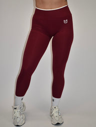 Motion Wine Red Leggings