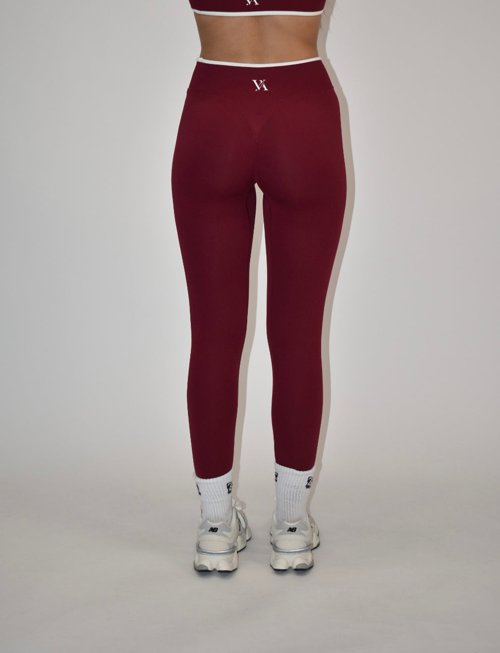 Motion Wine Red Leggings
