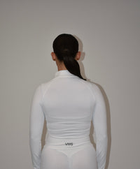Pulse White 1/4 Zip