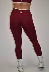 Motion Wine Red Leggings