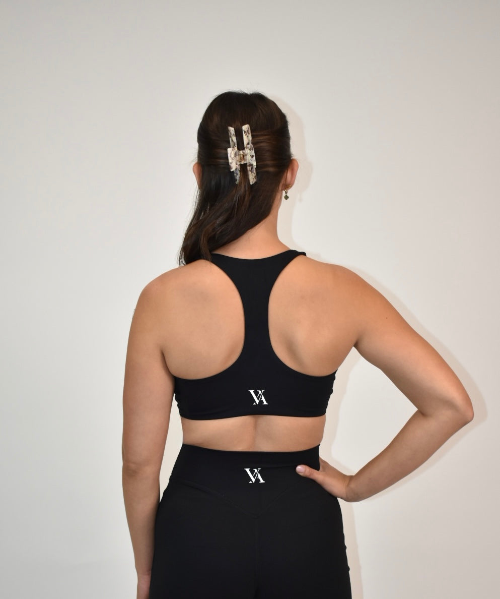 Reform Black Sports Bra