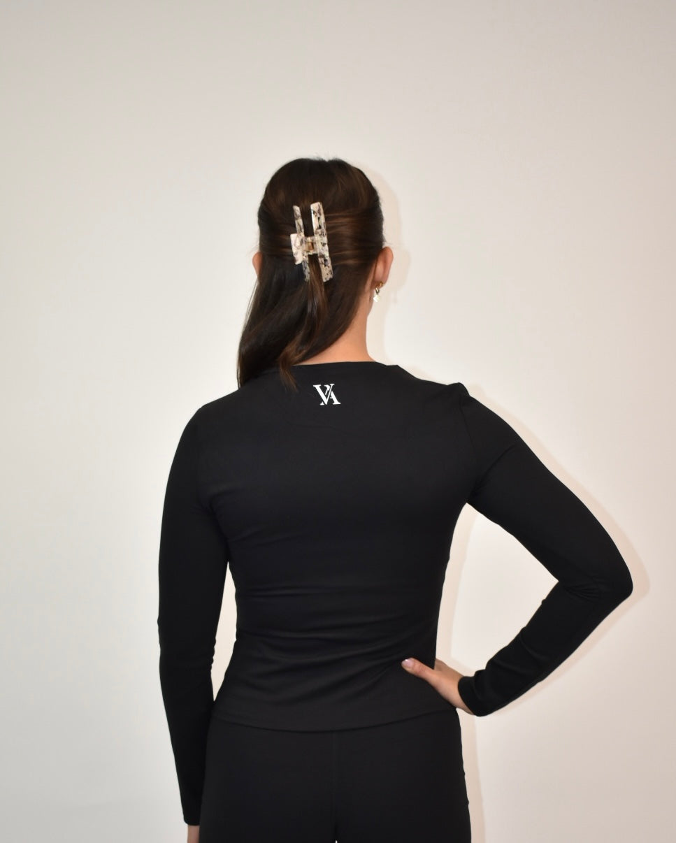 Reform Black Long Sleeve top