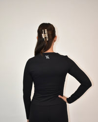 Reform Black Long Sleeve top