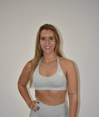 Stone grey Pulse sports bra
