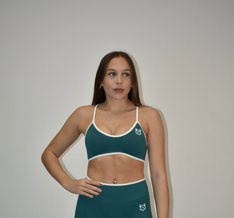 Motion Emerald Green Sports Bra