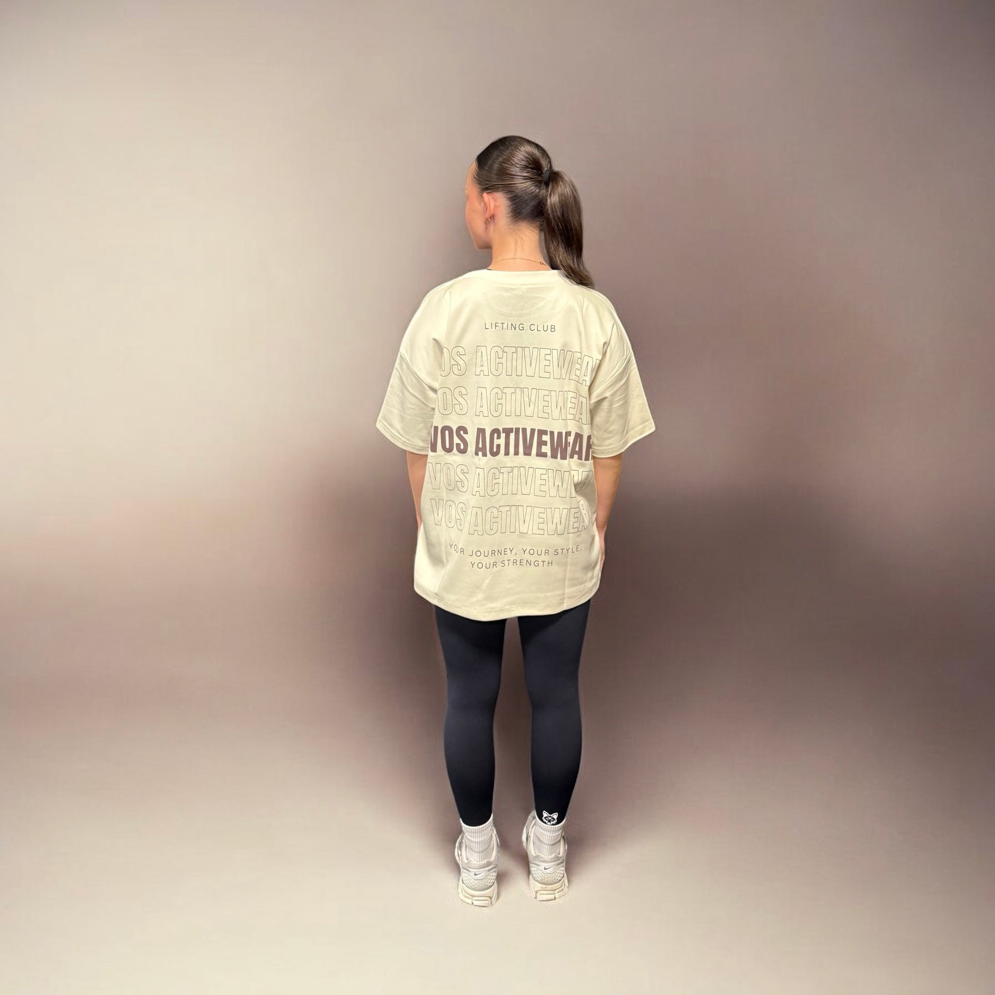 Beige Bubble Oversized T-shirt
