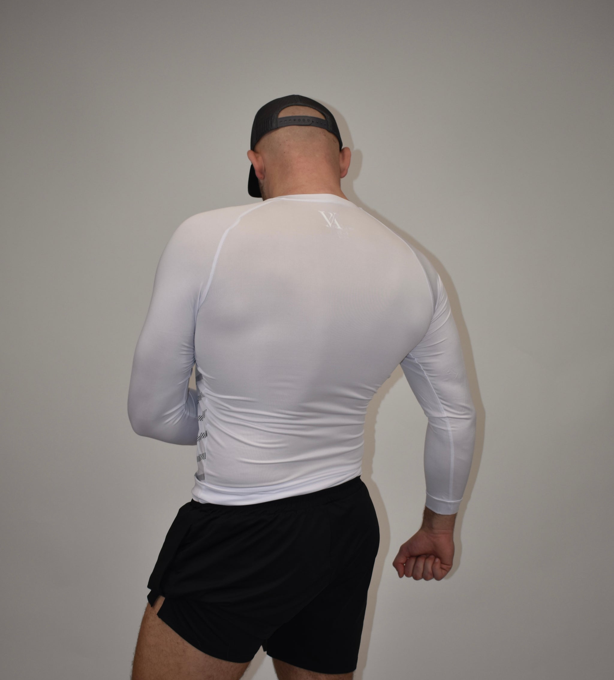 Apex White Long Sleeved Compression Shirt