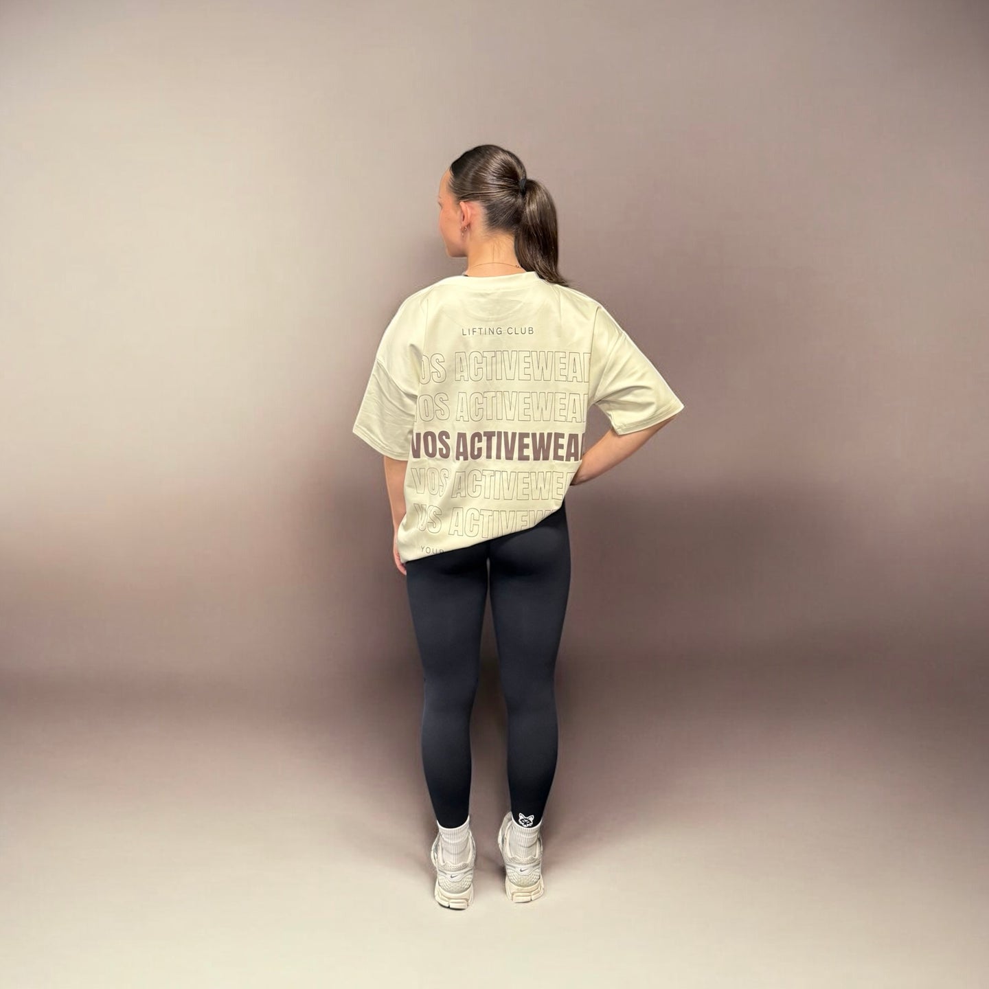 Beige Bubble Oversized T-shirt