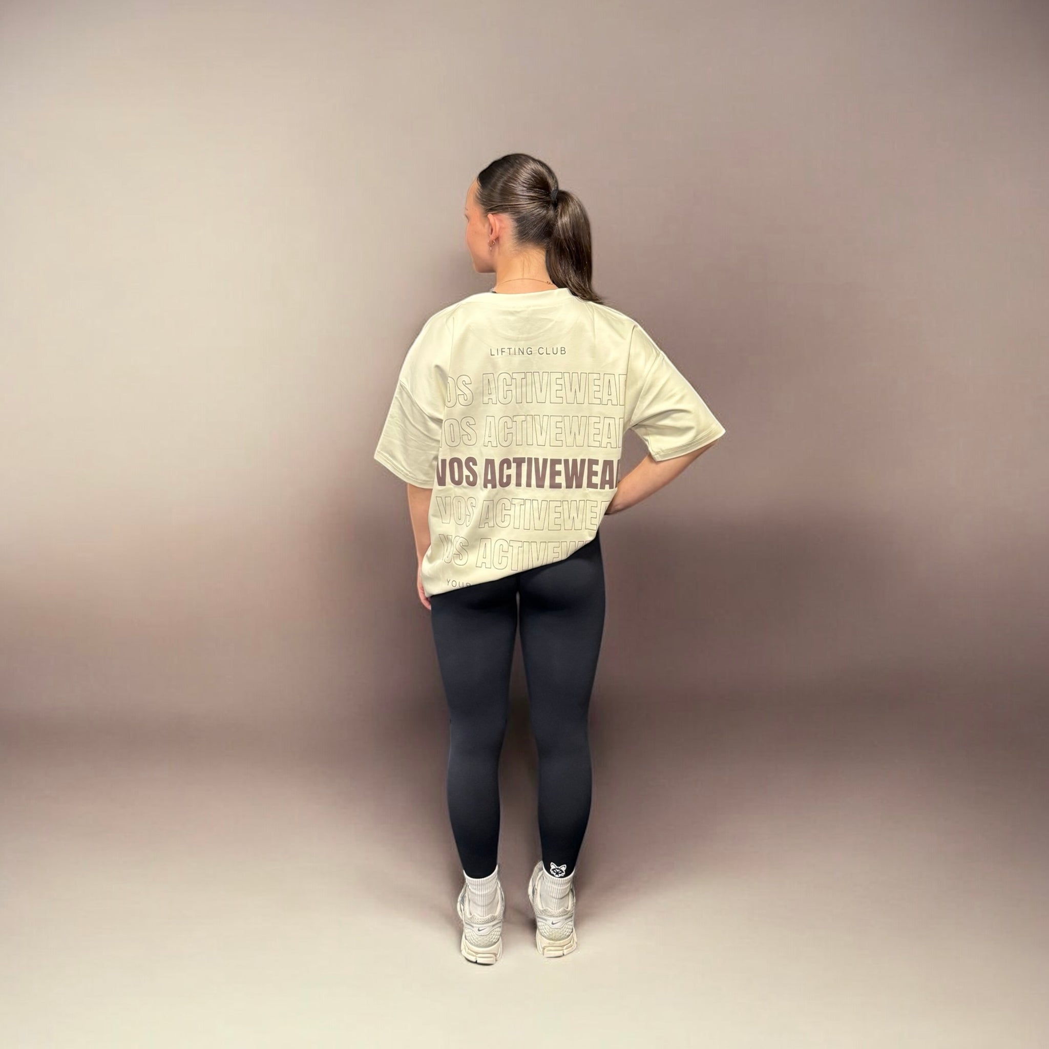 Beige Bubble Oversized T-shirt