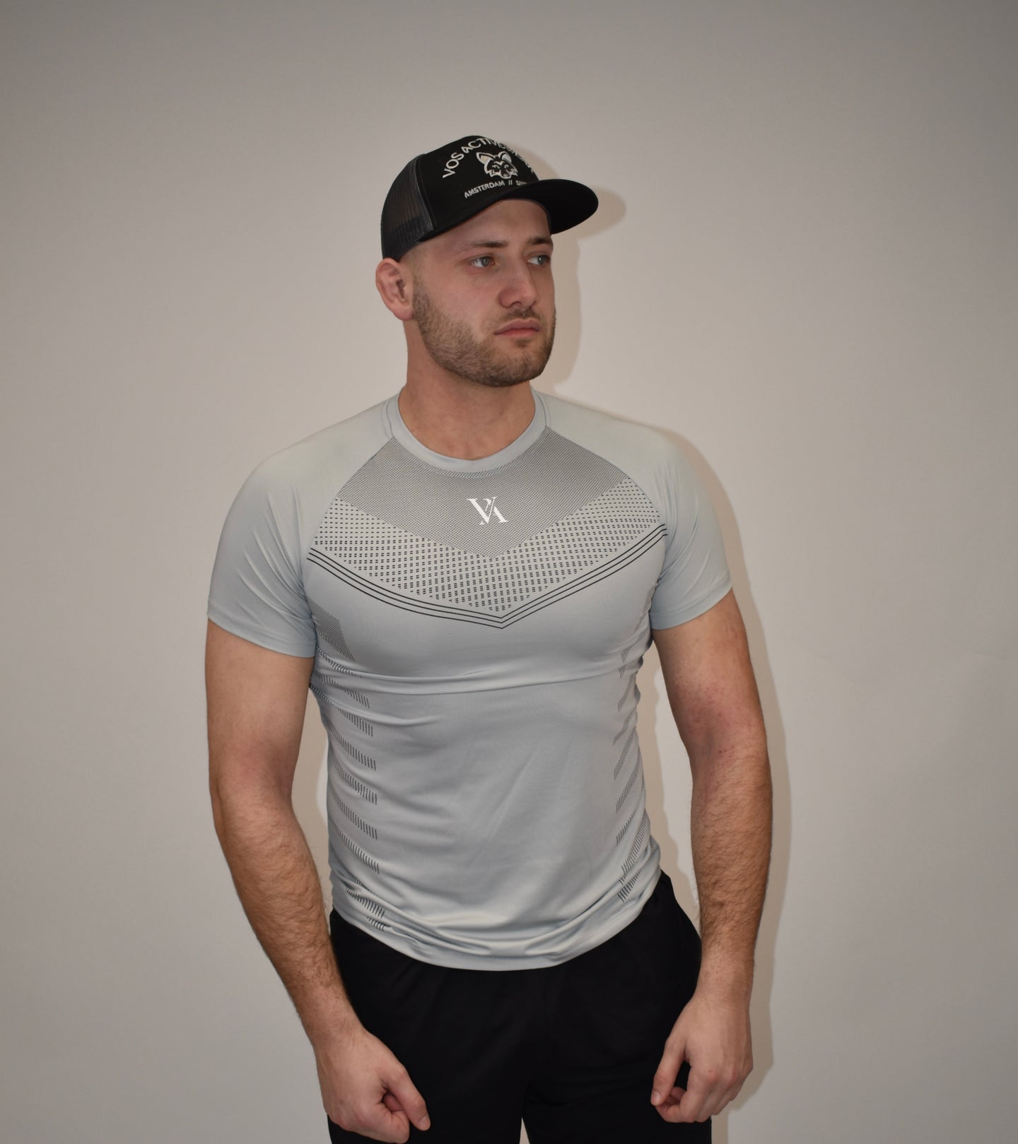 Apex Grey Short Sleeved Compression Shirt