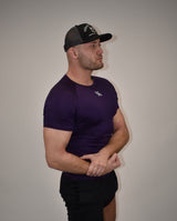 Apex Purple Short Sleeved Compression Shirt
