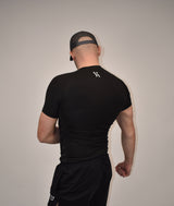 Apex Black Short Sleeved Compression Shirt