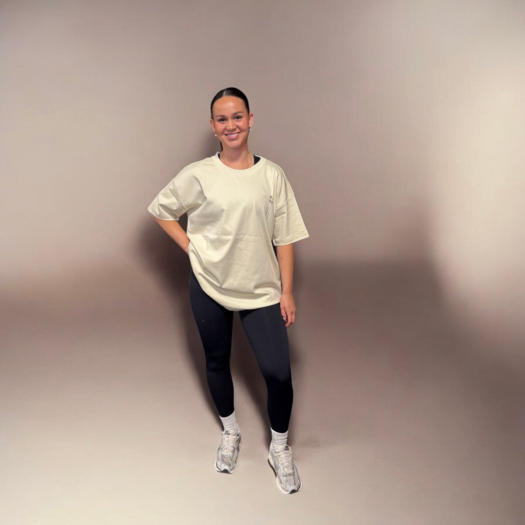 Beige Bubble Oversized T-shirt