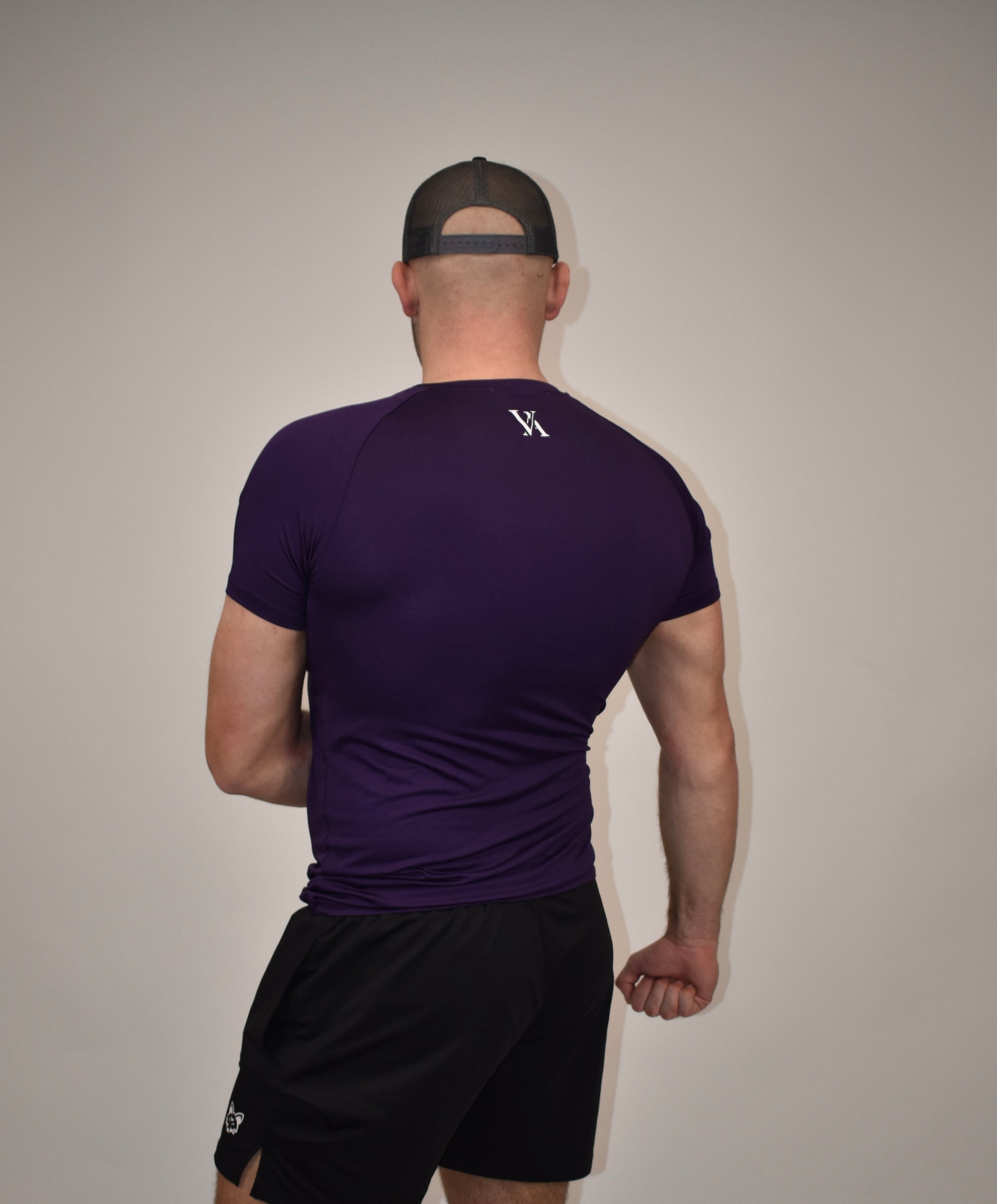 Apex Purple Short Sleeved Compression Shirt
