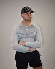 Apex Grey Long Sleeved Compression Shirt