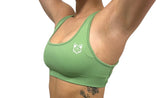 Sculpt Light Green Sports Bra