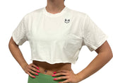 Sculpt White Cropped T-shirt