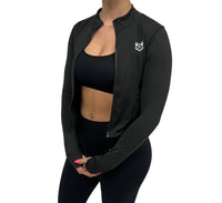 Sculpt black zip jacket